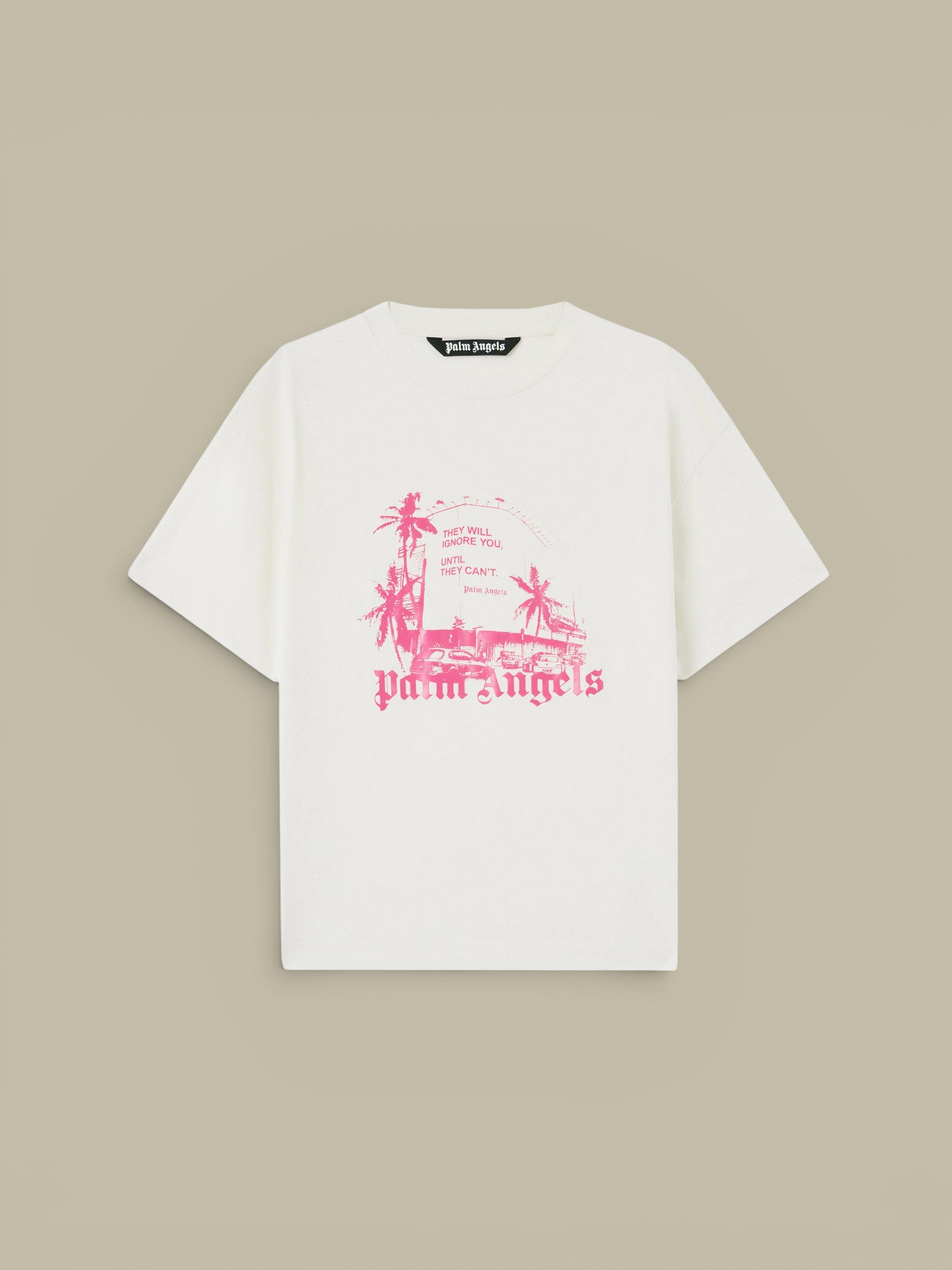 T-Shirt Palm Angels Blanc - Palm Statement Palm Angels