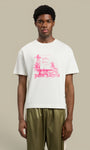 T-Shirt Palm Angels Blanc - Palm Statement Palm Angels