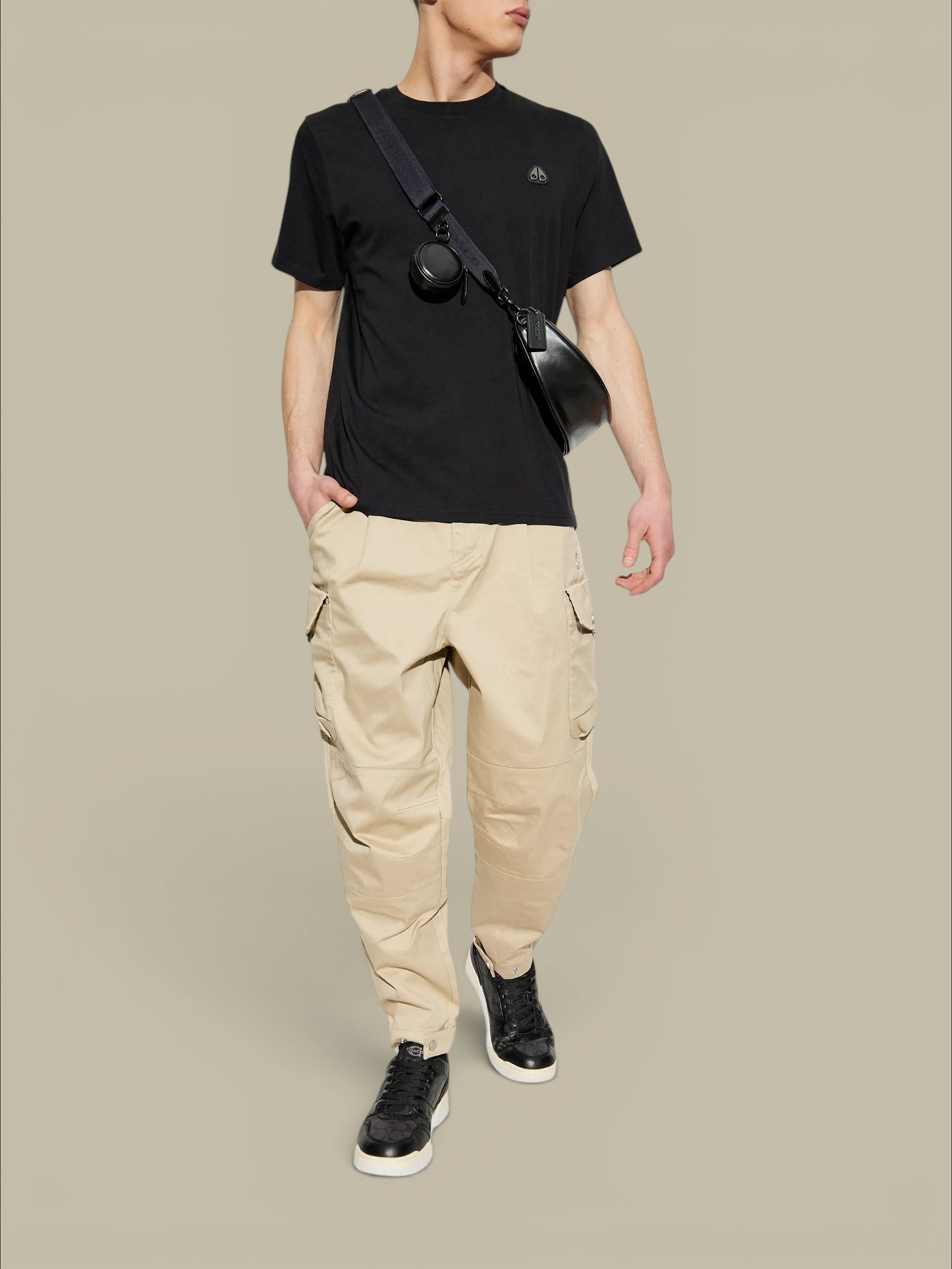 T-shirt Moose Knuckles-Noir Moose Knuckles