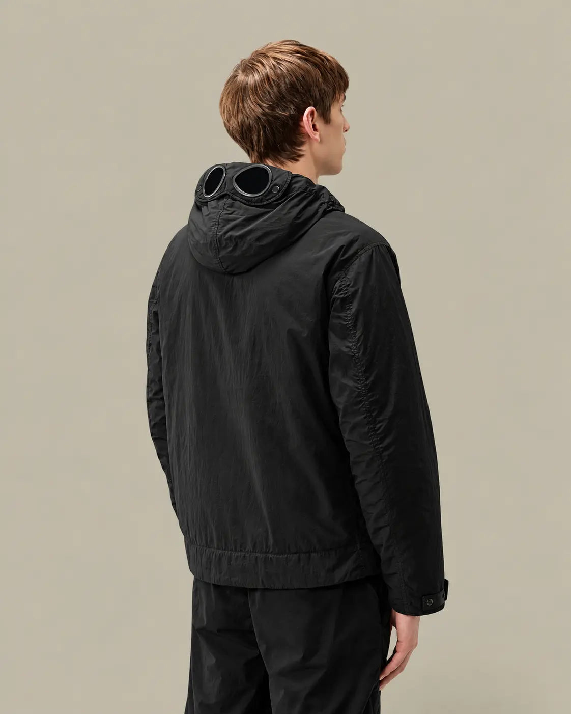 Veste à Capuche C.P. Company Noir - Chrome-R Goggle C.P. Company