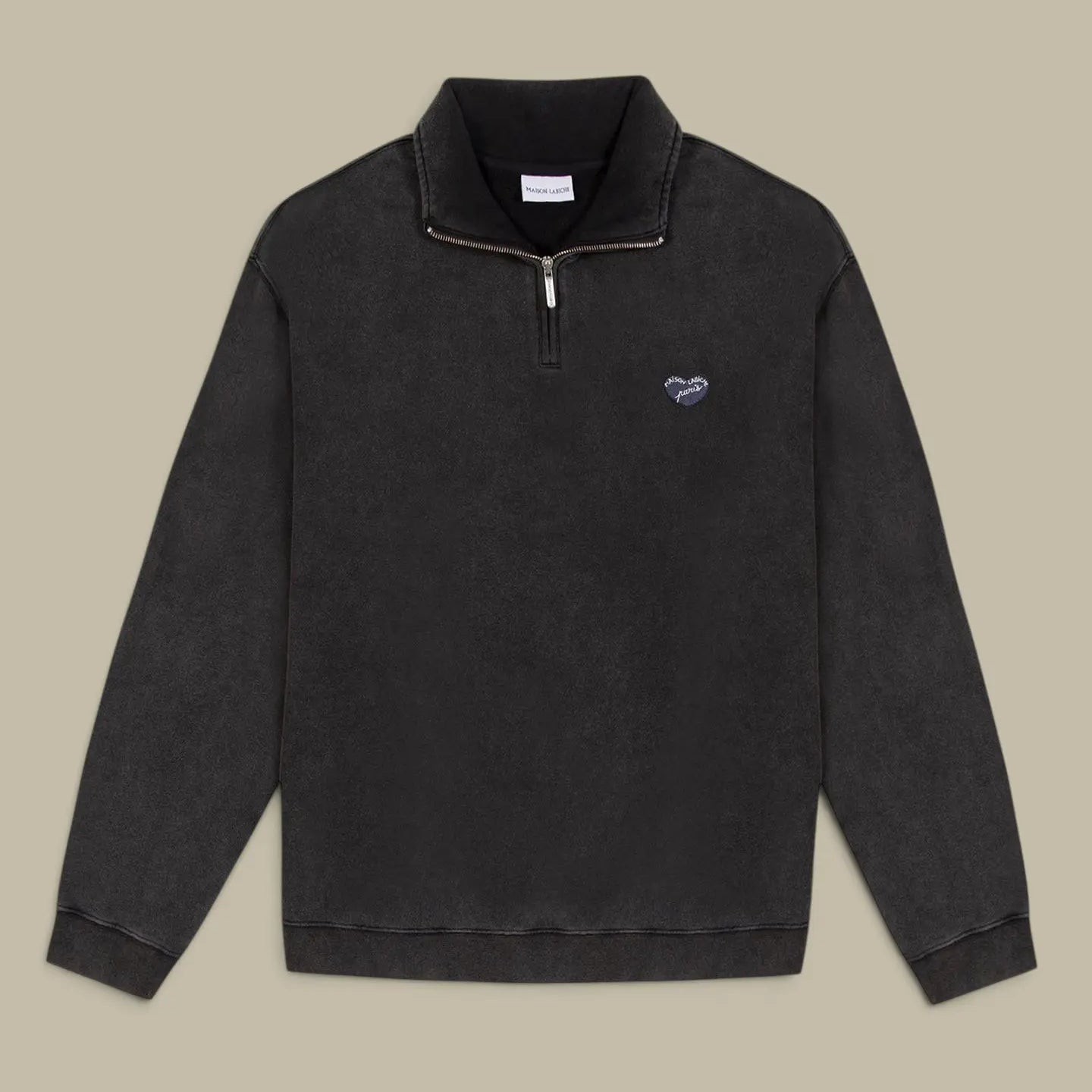 Pull Maison Labiche Noir - Col Camionneur Maison Labiche