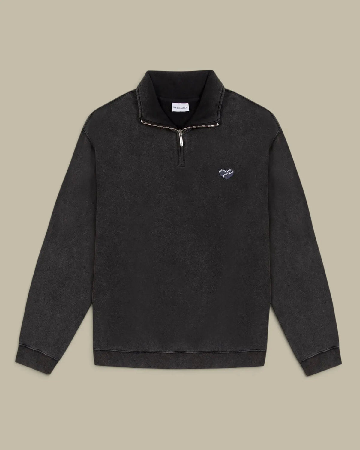 Pull Maison Labiche Noir - Col Camionneur Maison Labiche
