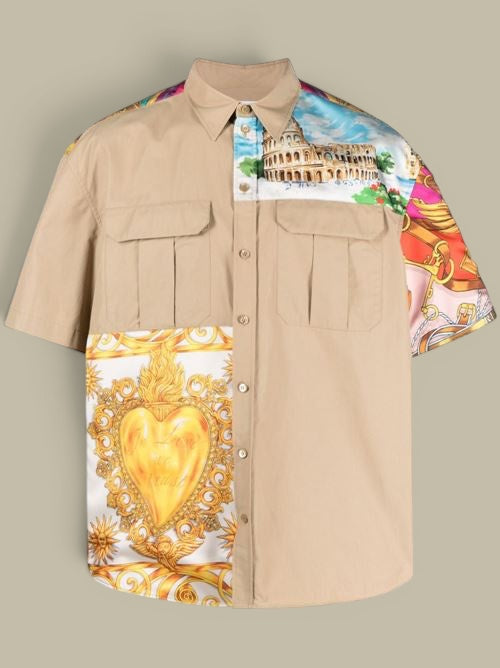Chemise - Manche courte - Moschino - Beige Moschino