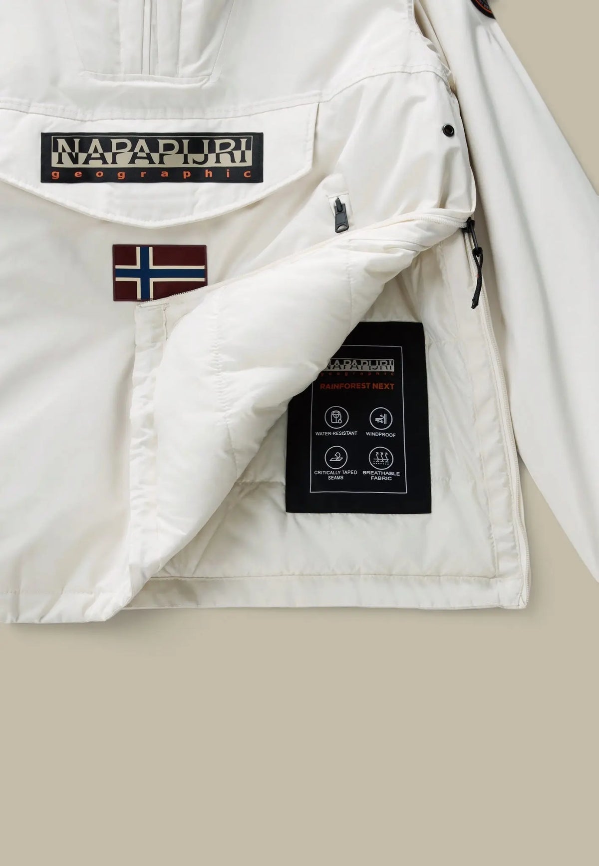 Anorak Napapijri Beige - Rainforest Next Winter Napapijri