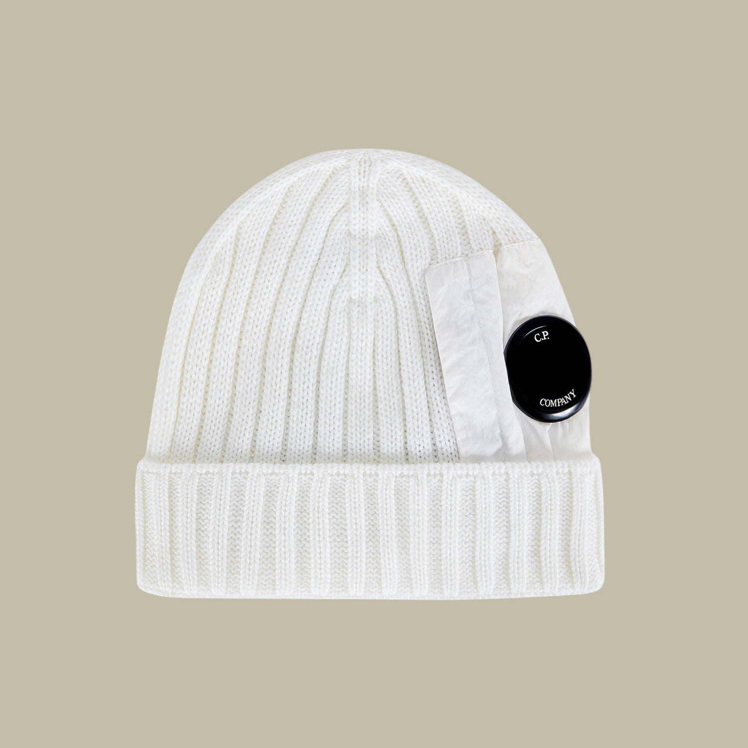 Bonnet C.P. Company Blanc - Poche - Bonnet
