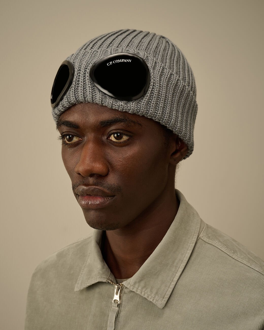 Bonnet C.P. Company Lunette Gris - Goggle - Bonnet