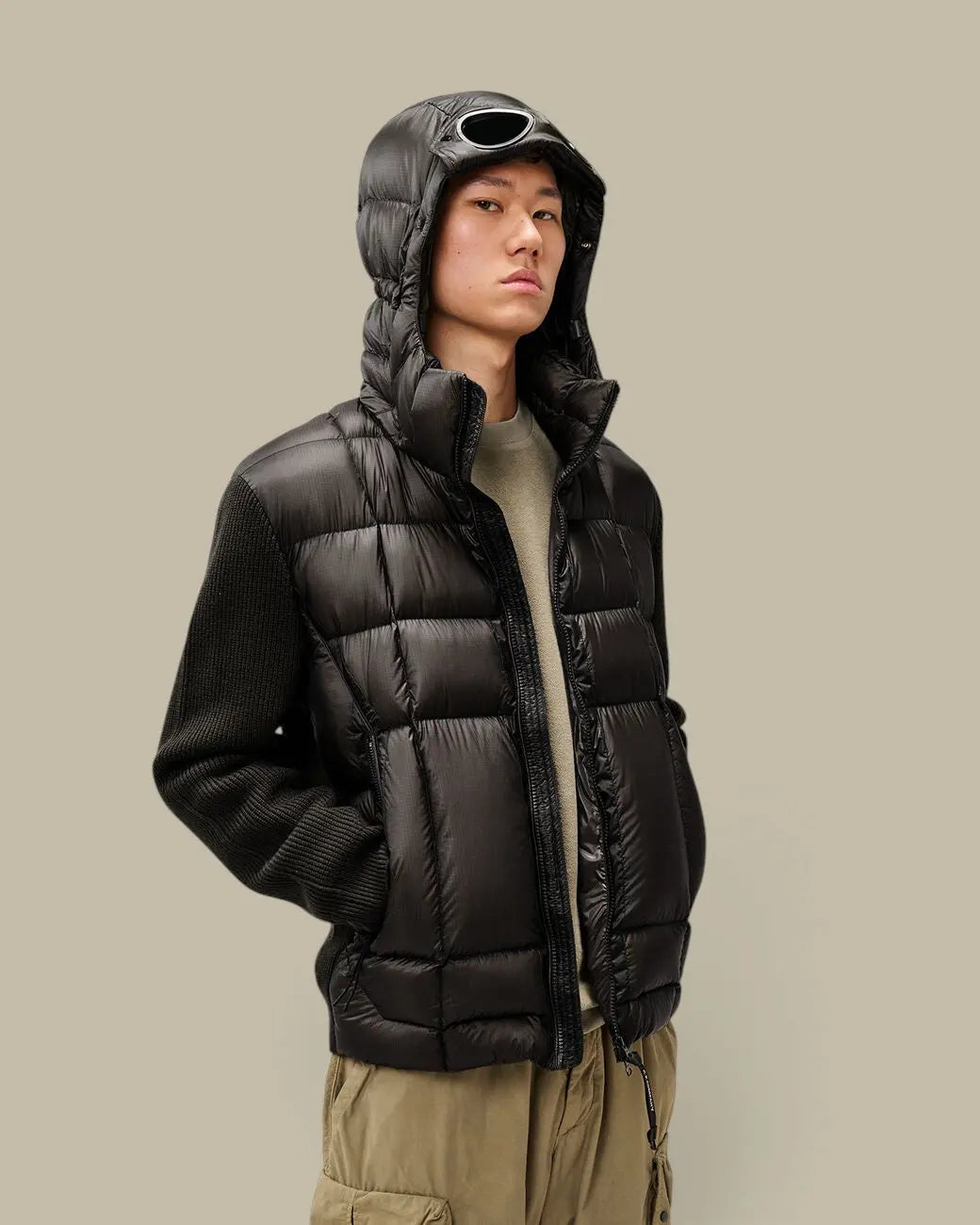 Cardigan C.P. Company Noir - Bi Matière C.P. Company