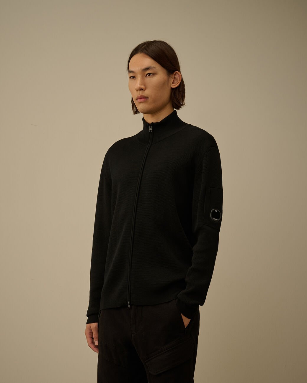 Cardigan C.P. Company Noir - Re - Wool - cardigan