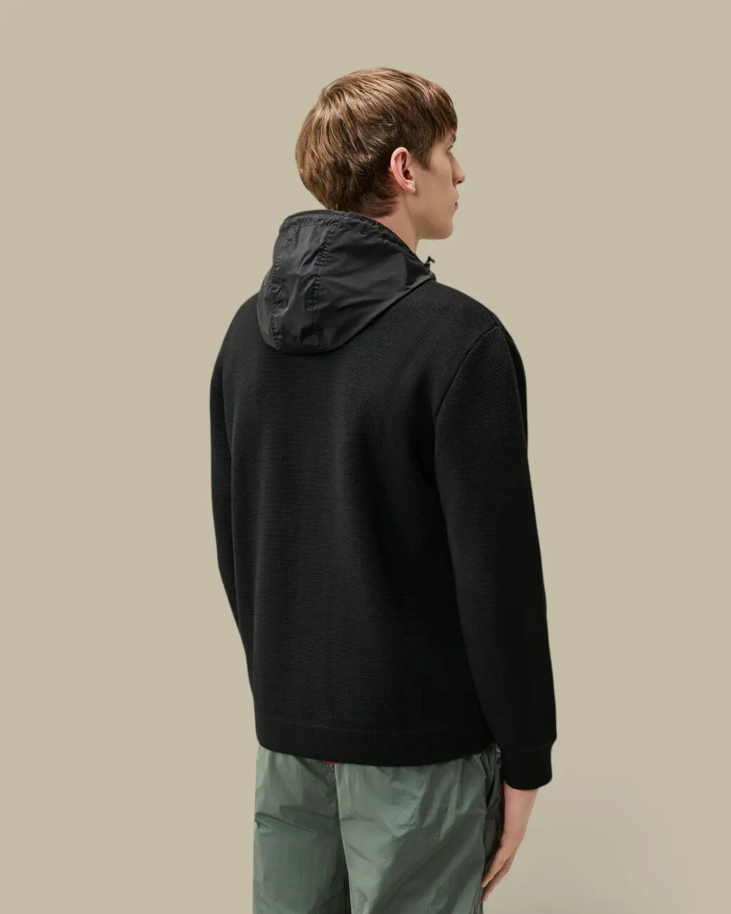 Cardigan Reversible C.P.Company Noir - Merino Wool C.P. Company