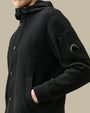 Cardigan Reversible C.P.Company Noir - Merino Wool C.P. Company