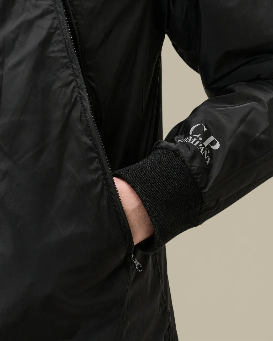 Cardigan Reversible C.P.Company Noir - Merino Wool C.P. Company