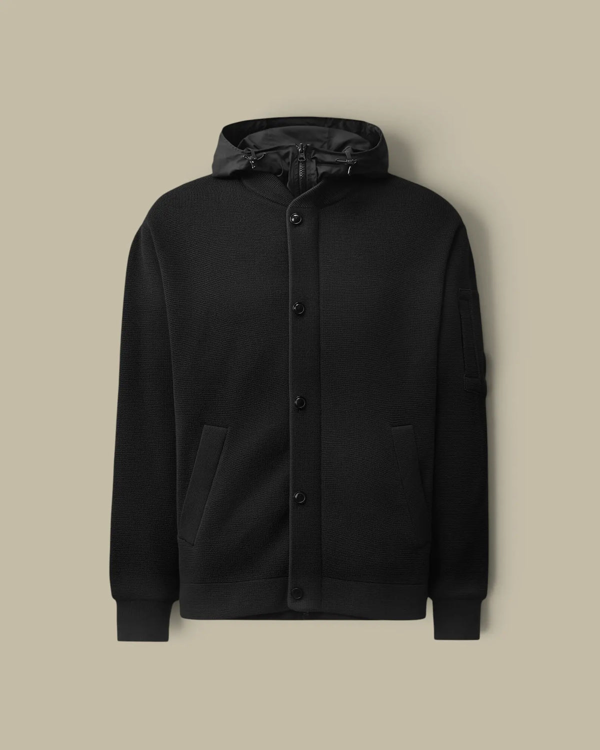 Cardigan Reversible C.P.Company Noir - Merino Wool C.P. Company