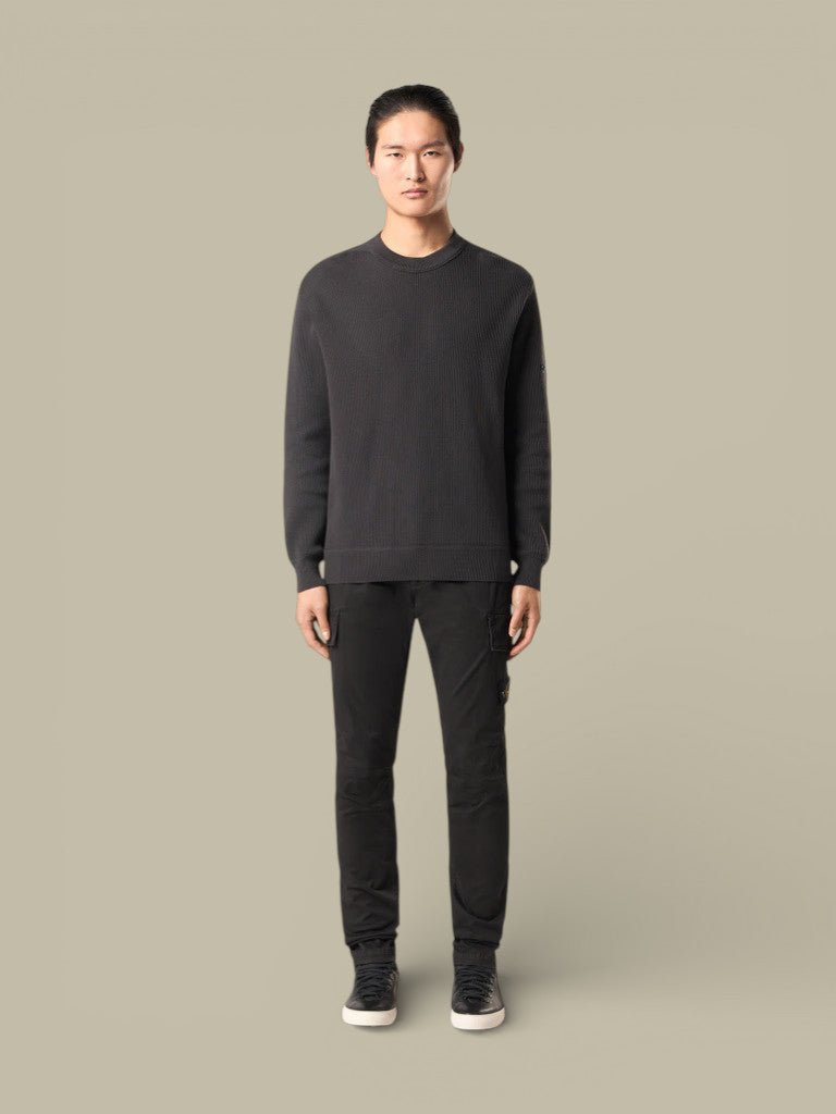 Cargo Stone Island Noir - Stretch Organic - cargo
