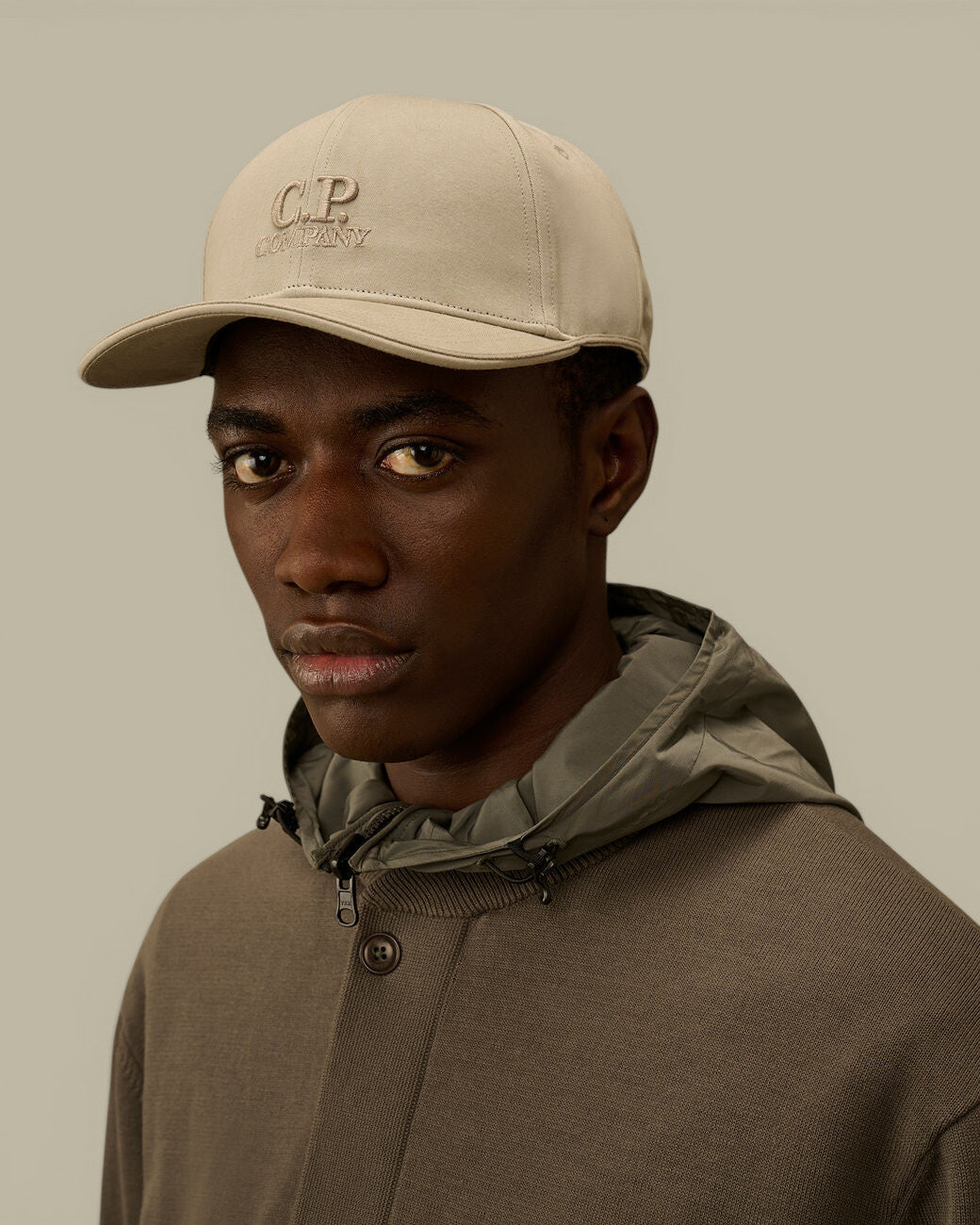 Casquette C.P. Company Gris - Gabardine Cap C.P. Company