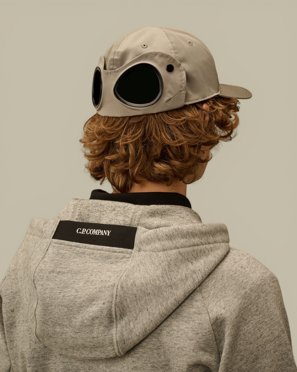 Casquette C.P. Company Noir - Chrome-R Goggle Cap C.P. Company