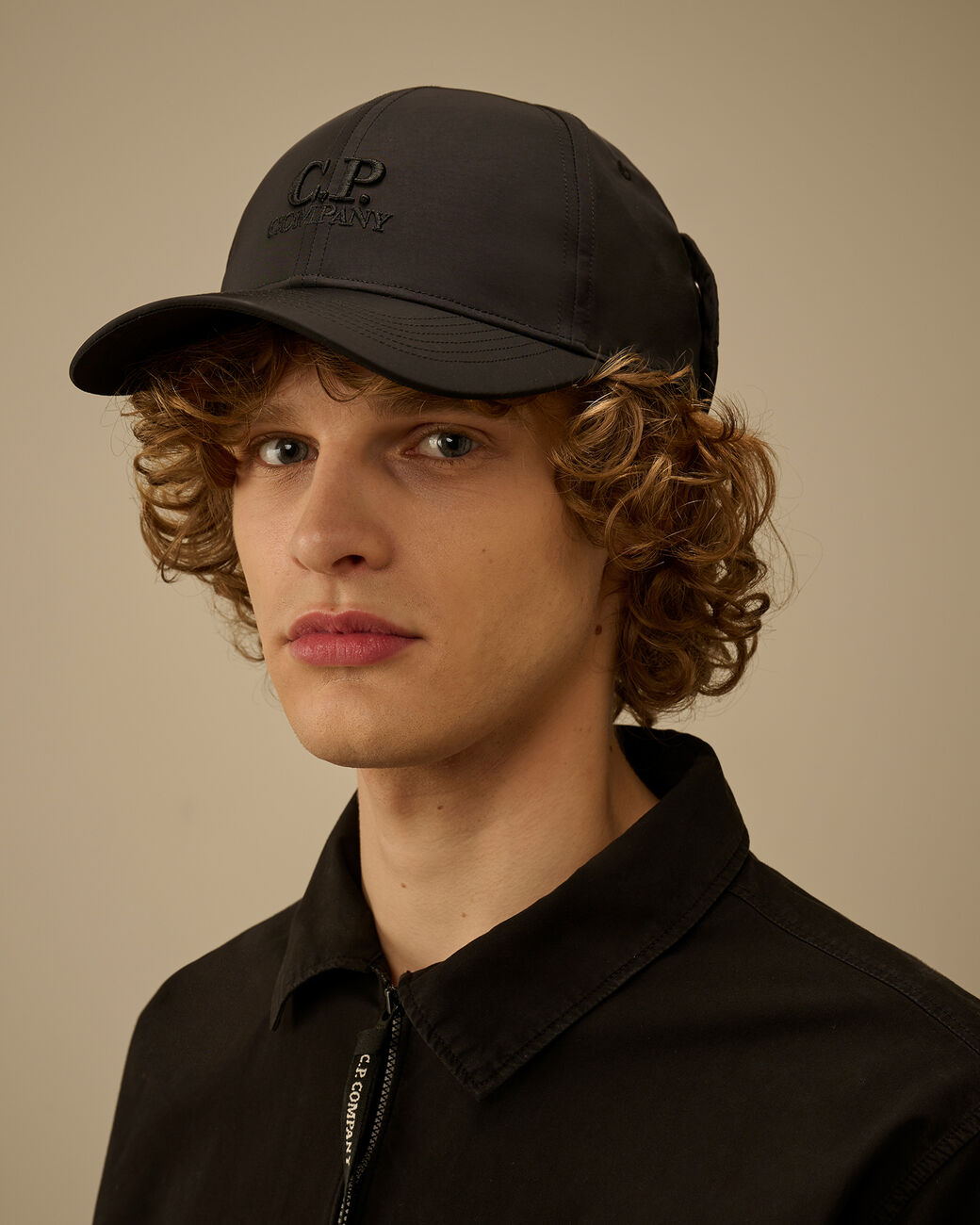 Casquette C.P. Company Goggle Noir - Chrome-R C.P. Company