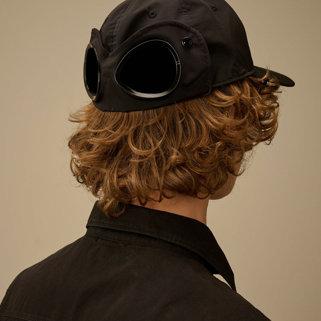 Casquette C.P. Company Goggle Noir - Chrome-R C.P. Company