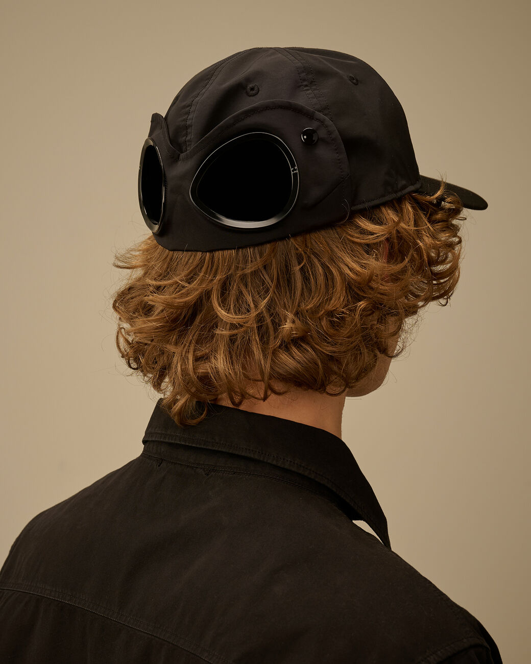 Casquette C.P. Company Goggle Noir - Chrome-R C.P. Company