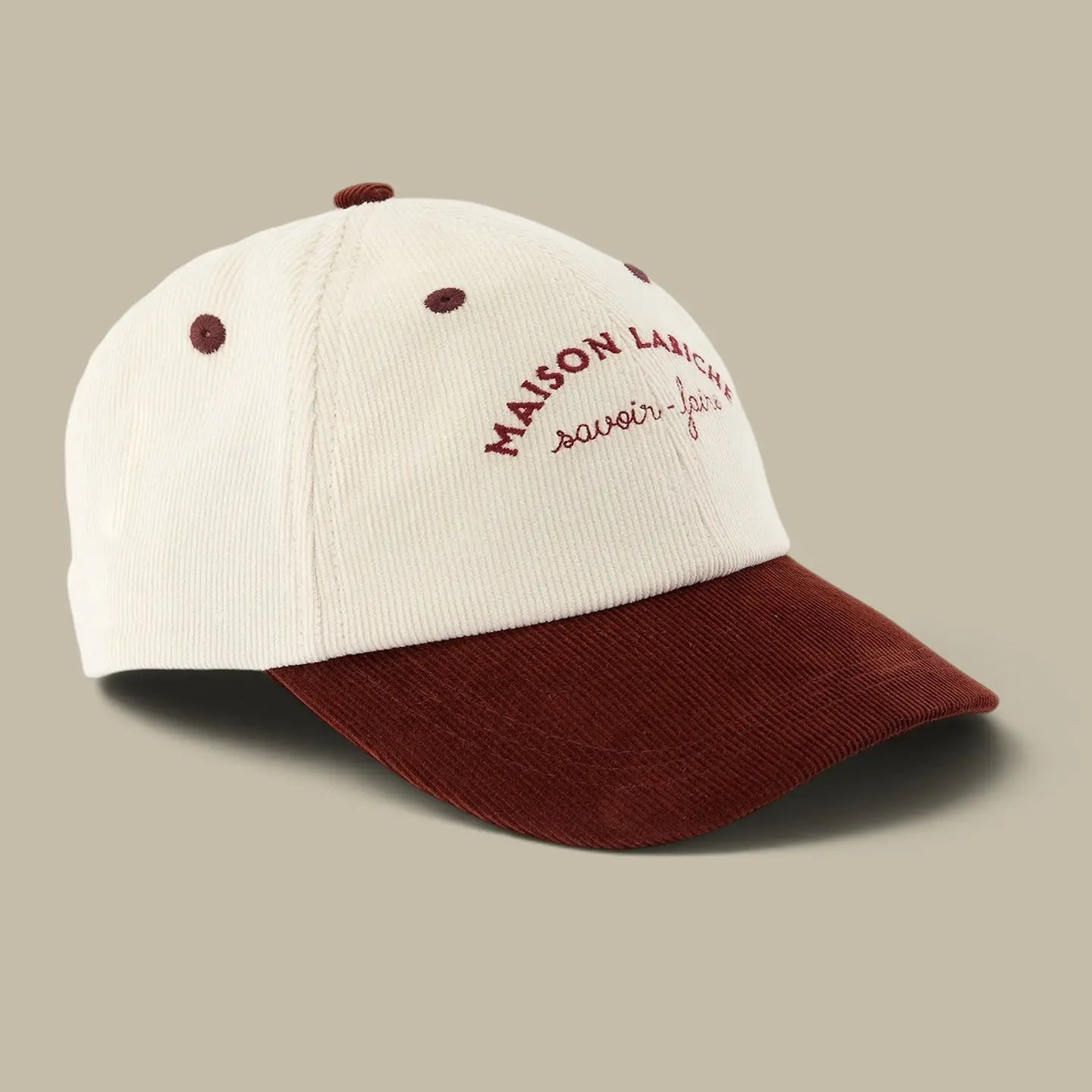 Casquette Maison Labiche - Beige et Bordeaux Maison Labiche