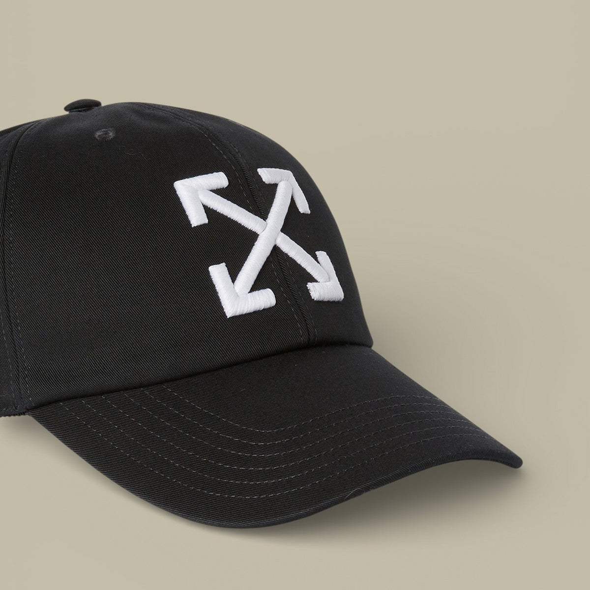 Casquette Off - White Arrow drill Baseball - Noir - casquette