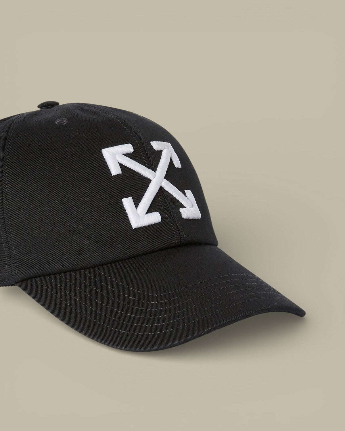 Casquette Off - White Arrow drill Baseball - Noir - casquette