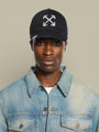 Casquette Off - White DENIM WASHED BASEBALL Noir - casquette