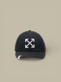 Casquette Off - White DENIM WASHED BASEBALL Noir - casquette