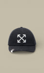Casquette Off - White DENIM WASHED BASEBALL Noir - casquette