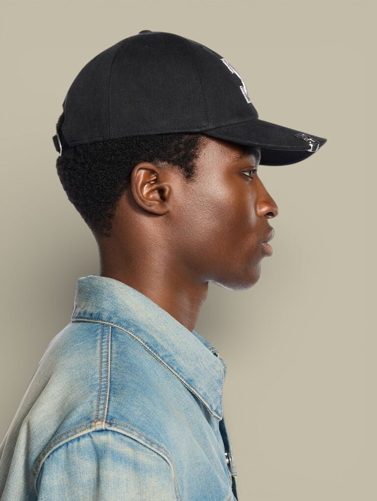 Casquette Off - White DENIM WASHED BASEBALL Noir - casquette