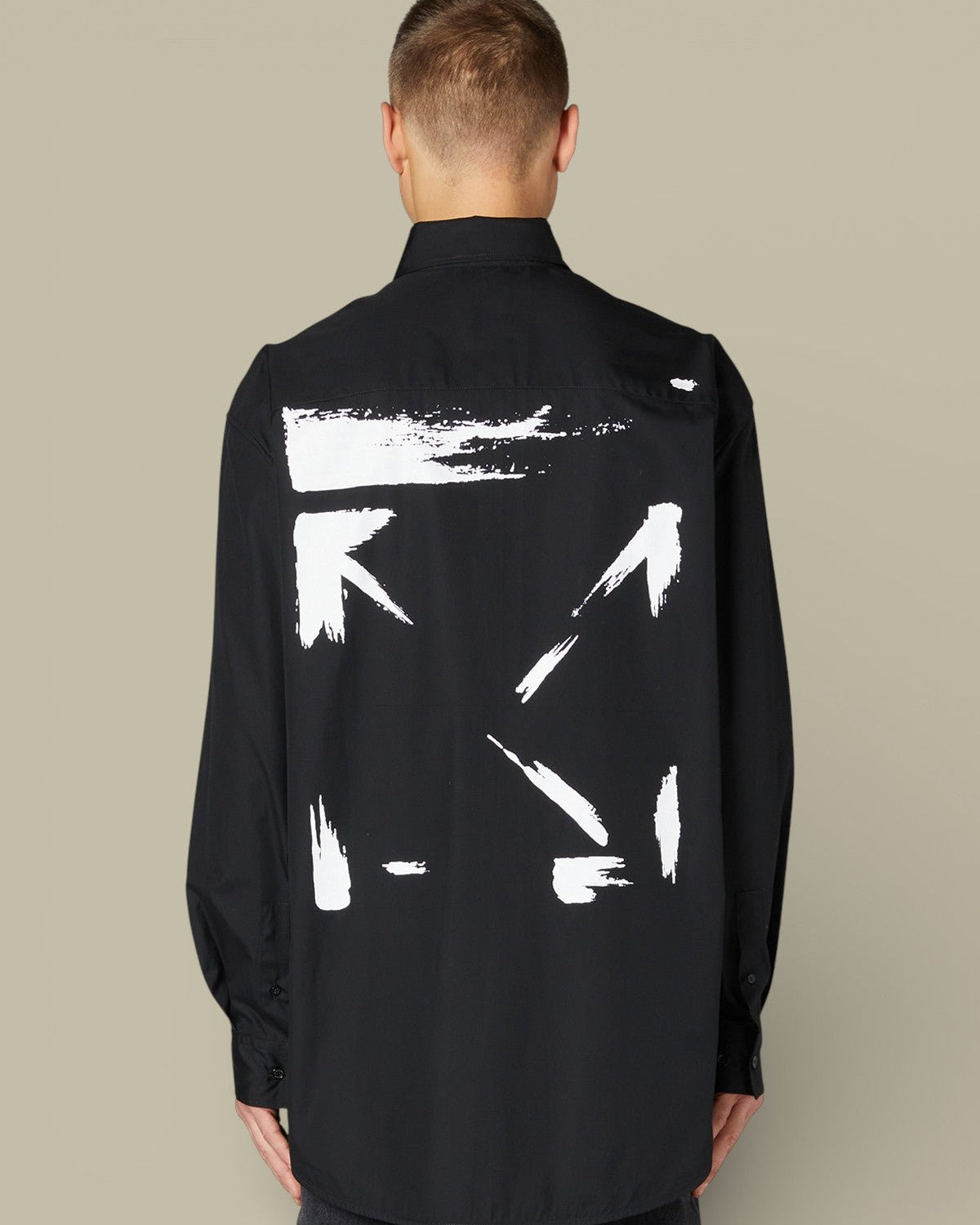 Chemise Off - White Noir - Logo dans le Dos - chemise