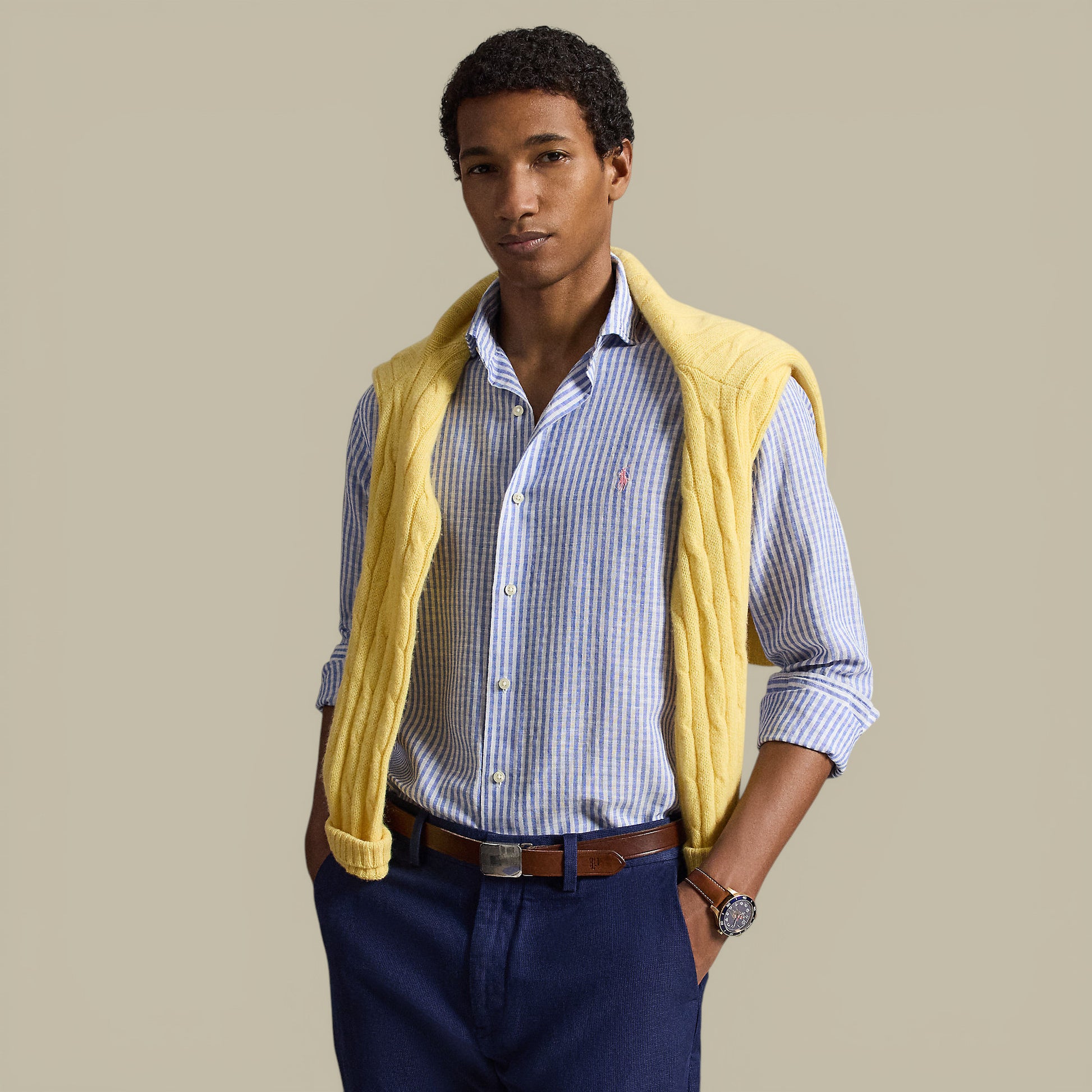 Chemise à Rayures Ralph Lauren - Bleu Ralph Lauren