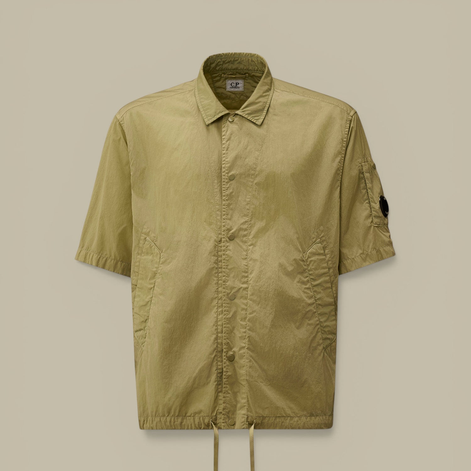 Chemise Manches Courtes C.P. Company Kaki - Chrome-R C.P. Company
