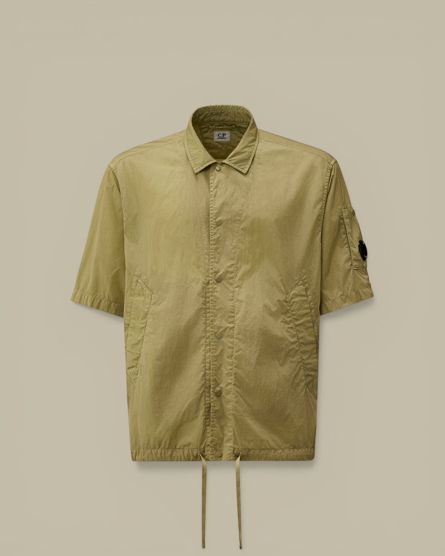 Chemise Manches Courtes C.P. Company Kaki - Chrome-R C.P. Company