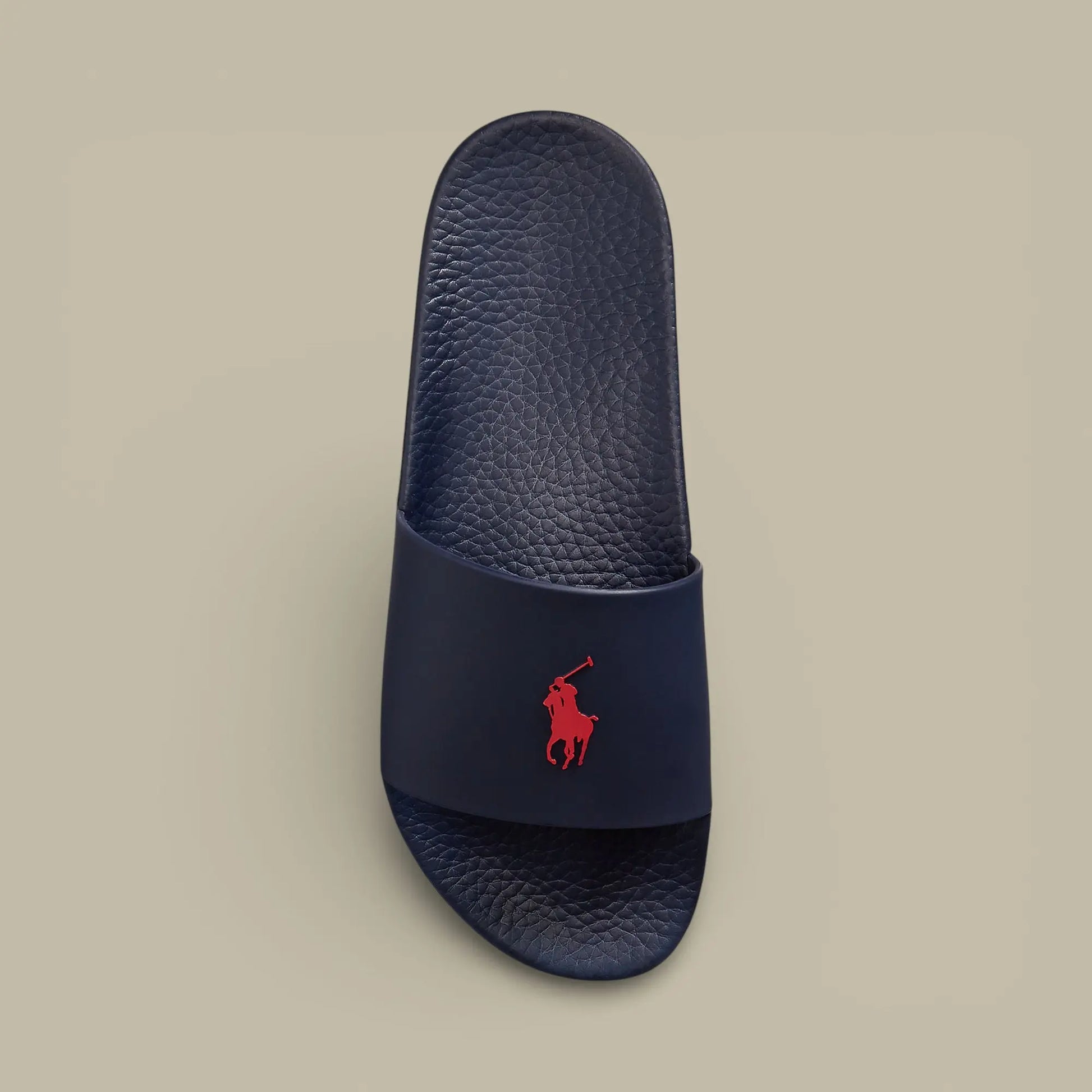 Claquette Ralph lauren Bleu Marine - Logo Rouge - claquette