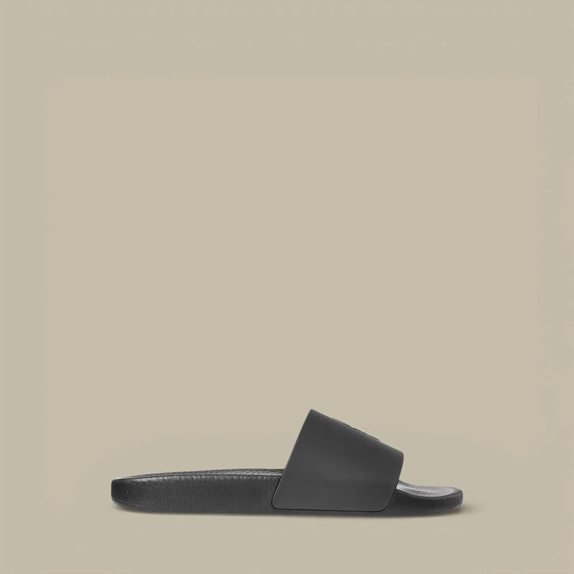 Claquette Ralph Lauren Noir - Logo Blanc - claquette