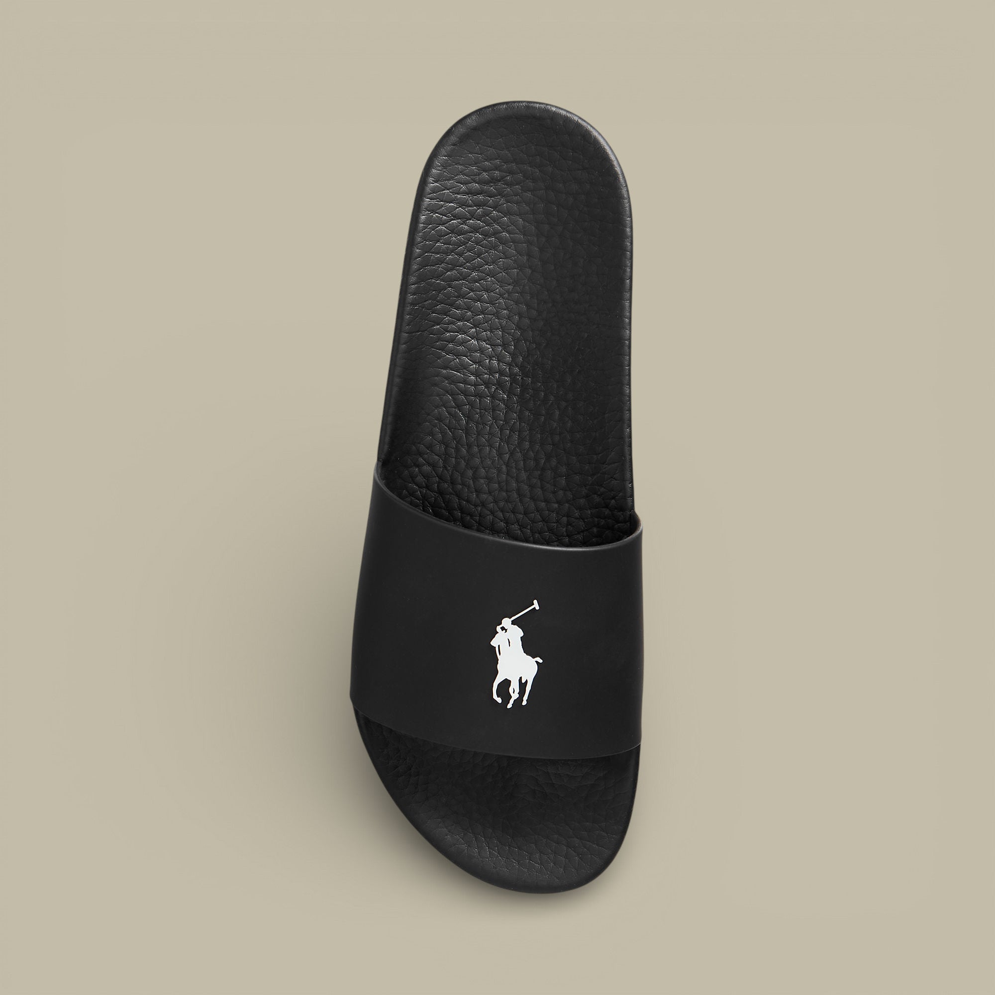 Claquette Ralph Lauren Noir - Logo Blanc - claquette