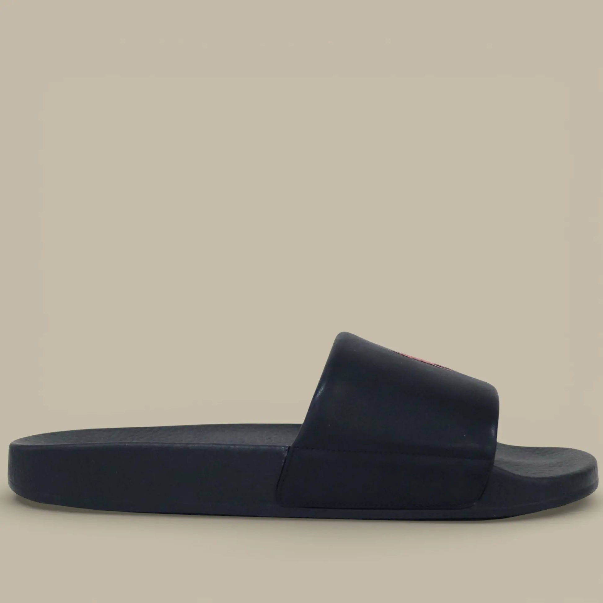 Claquette Ralph lauren Noir - Logo Rouge - claquette