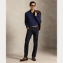 Polo Manche Longue Ralph Lauren Bleu Marine -  Polo en maille extensible coupe ajustée Ralph Lauren