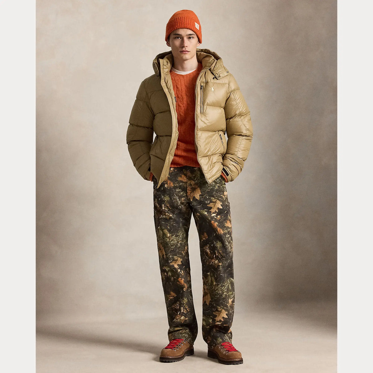 Doudoune Ralph Lauren Beige - Doudoune Gorham Brillante Ralph Lauren