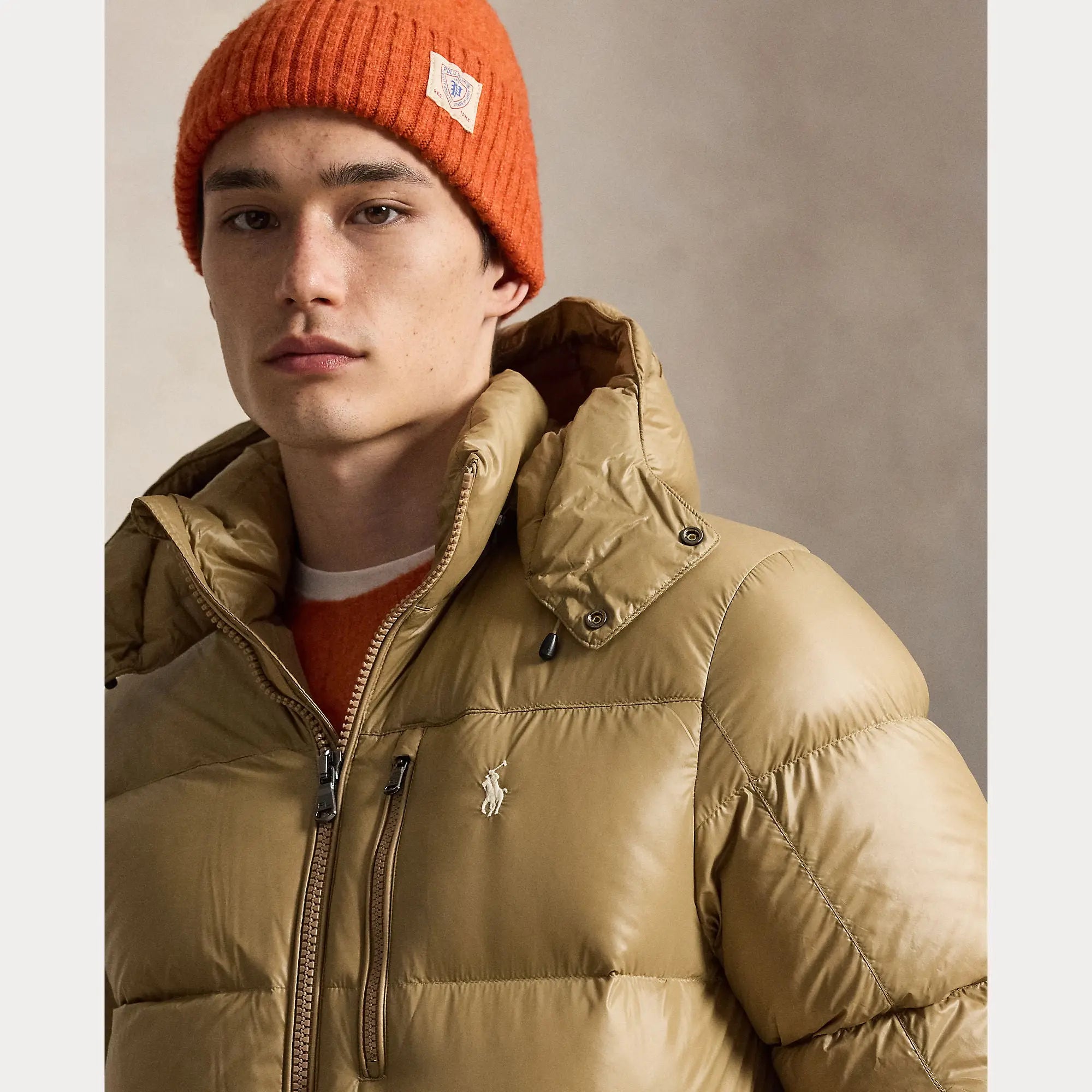 Doudoune Ralph Lauren Beige - Doudoune Gorham Brillante Ralph Lauren