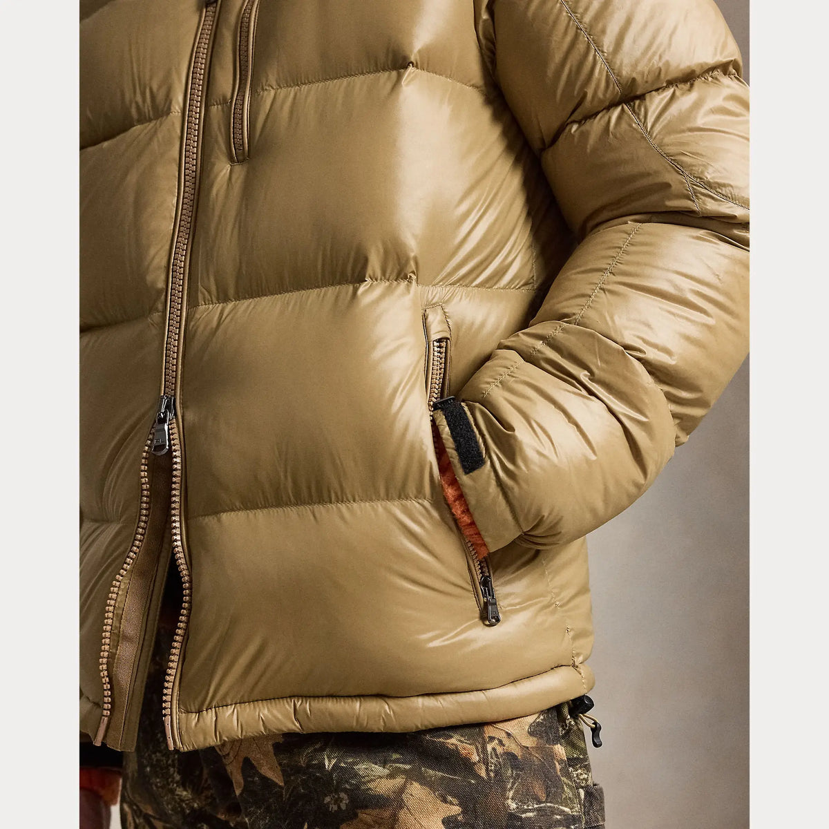 Doudoune Ralph Lauren Beige - Doudoune Gorham Brillante Ralph Lauren