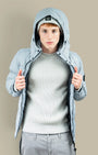 Doudoune à Capuche Stone Island Gris - Ripstop Matt Stone Island