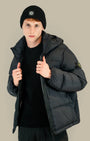 Doudoune à Capuche Stone Island Noir - Ripstop Matt Stone Island