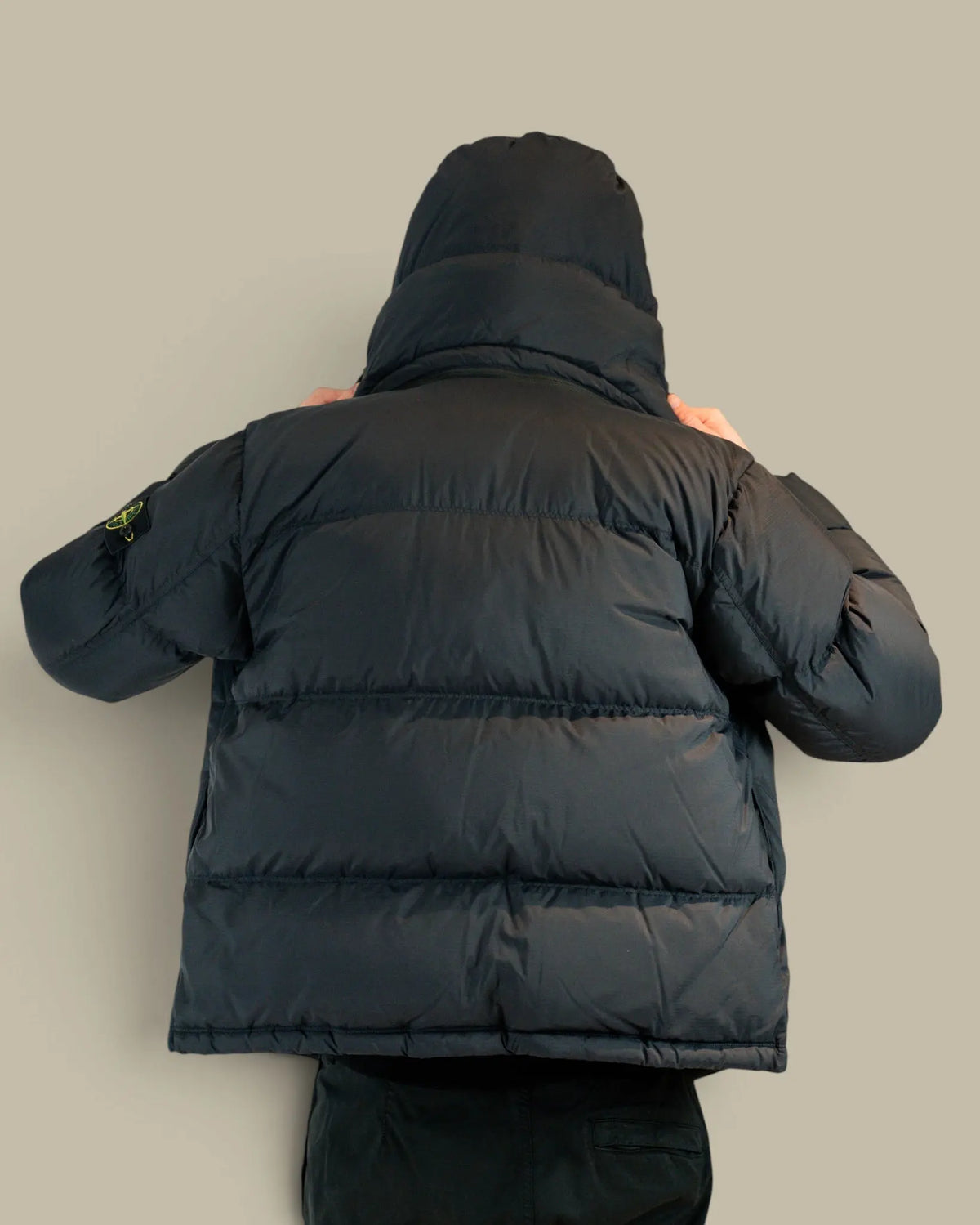 Doudoune à Capuche Stone Island Noir - Ripstop Matt Stone Island