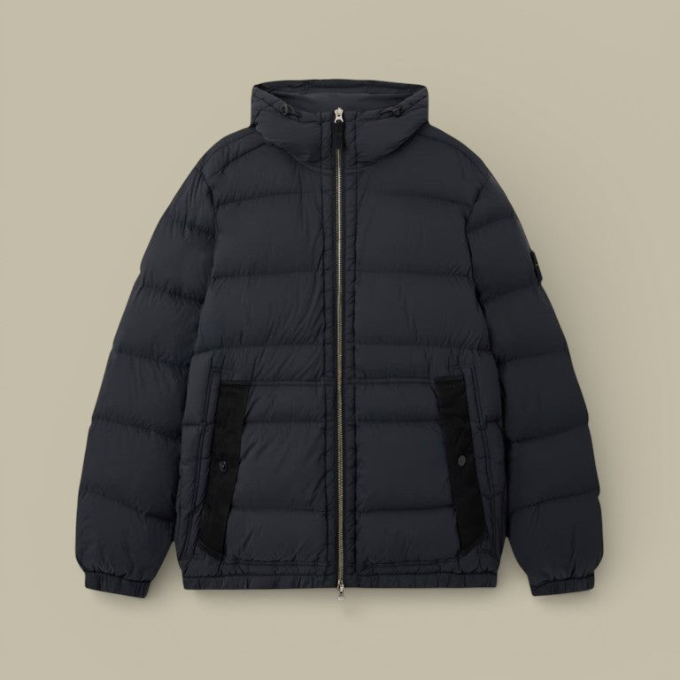 Doudoune à Capuche Stone Island Noir - SEAMLESS TUNNEL NYLON DOWN - TC - doudoune