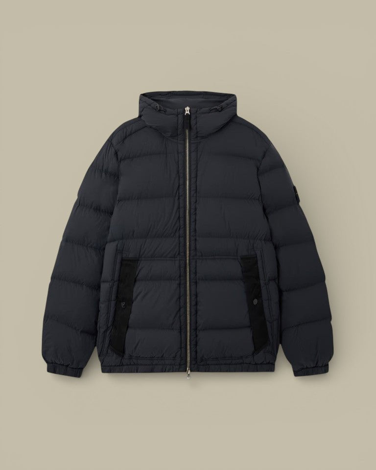 Doudoune à Capuche Stone Island Noir - SEAMLESS TUNNEL NYLON DOWN - TC - doudoune