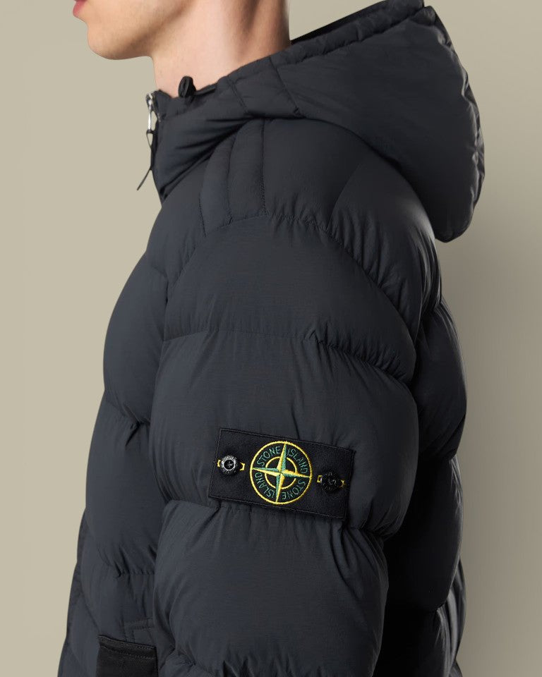 Doudoune à Capuche Stone Island Noir - SEAMLESS TUNNEL NYLON DOWN - TC - doudoune