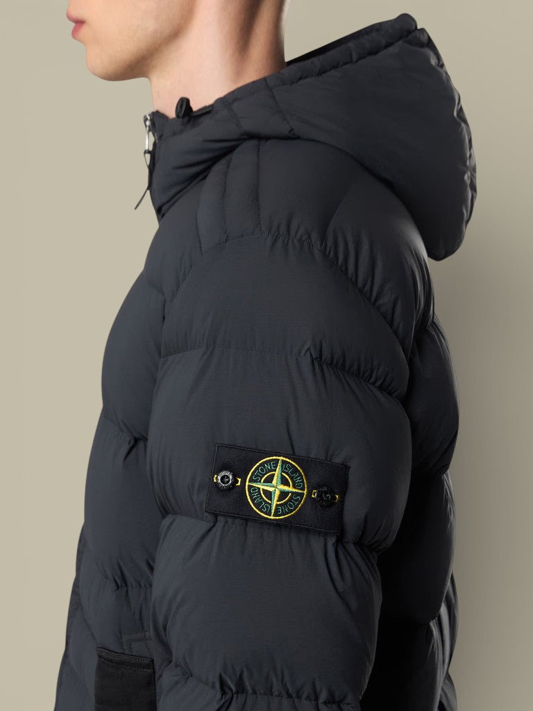 Doudoune à Capuche Stone Island Noir - SEAMLESS TUNNEL NYLON DOWN - TC - doudoune