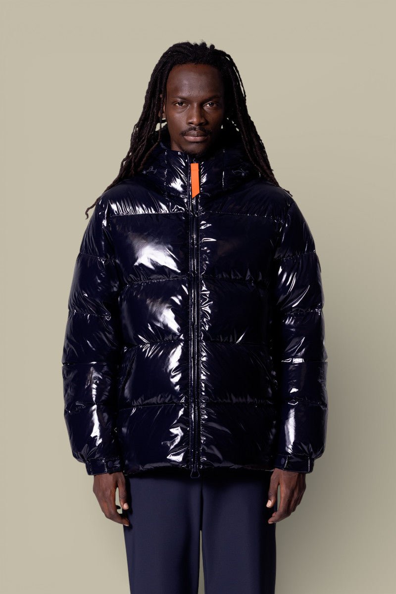 Doudoune Gertrude Bleu Marine Brillant - Vianney Bright - doudoune