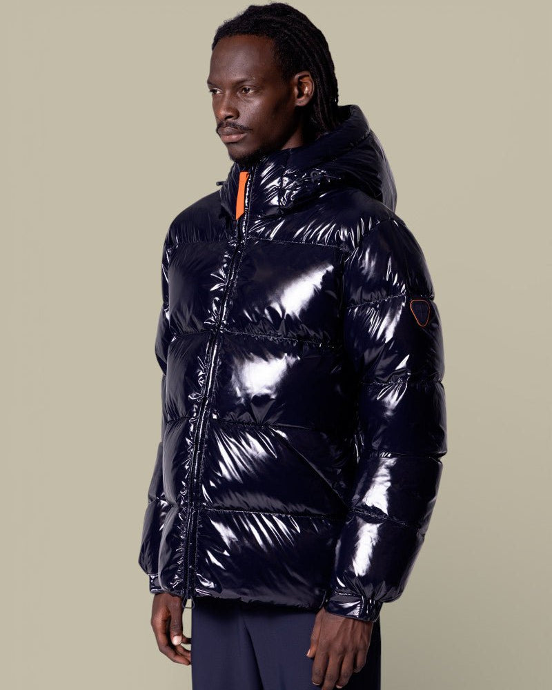 Doudoune Gertrude Bleu Marine Brillant - Vianney Bright - doudoune